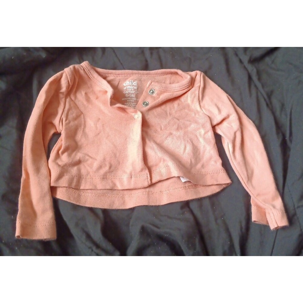 Child Of Mine 6-9m Peach Sweater